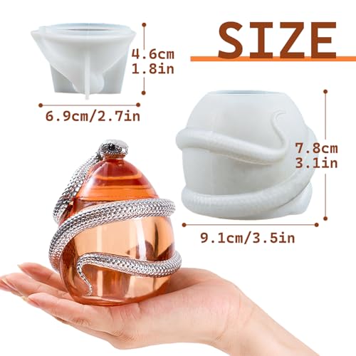 Snake Egg Resin Jar Mold with Lid