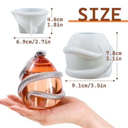 Snake Egg Resin Jar Mold with Lid