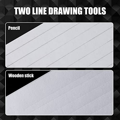 2 Pack Straight Line Stencil for Journaling Writing (4 Count)
