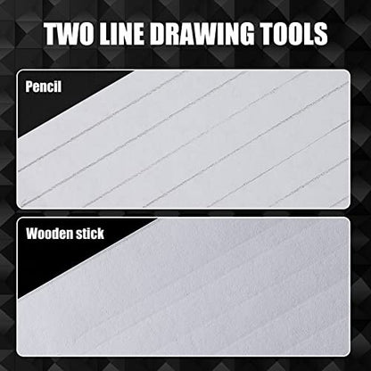 2 Pack Straight Line Stencil for Journaling Writing (4 Count)