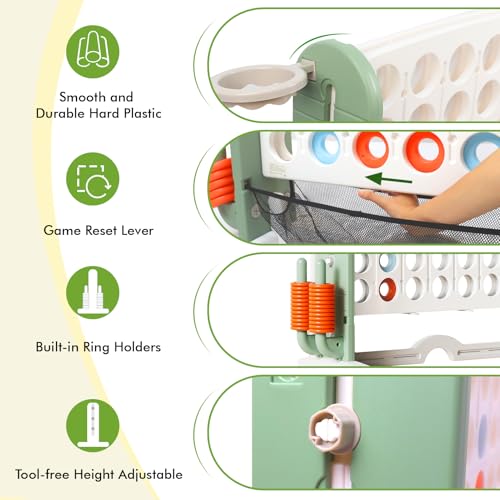 Giant 4 in a Row Connect Game with Mesh Fabric