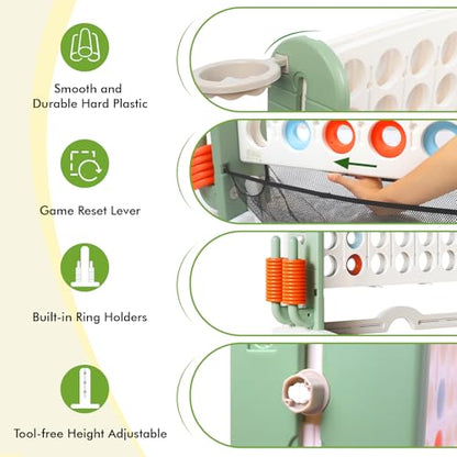 Giant 4 in a Row Connect Game with Mesh Fabric