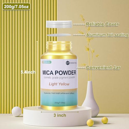Mica Powder 7.05OZ（200g） (7.0548 Ounce)