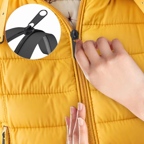 20Pcs Zipper Repair Kit Zippers Replacement 5# Zipper Pull Rescue Kit for Clothing Jackets Purses Luggage Backpacks (20 Count)