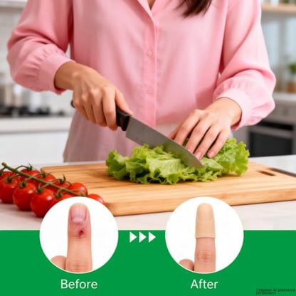 Gel Finger Protectors Finger Caps Silicone Fingertips Protection (10 Count)