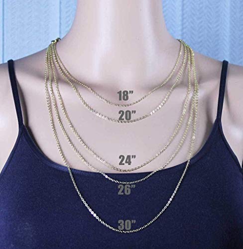 Wholesale 12 PCS Gold Plated Brass Flat Cable Chain (12 Count)