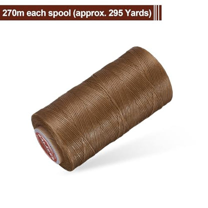 Flat Leather Sewing Waxed Thread