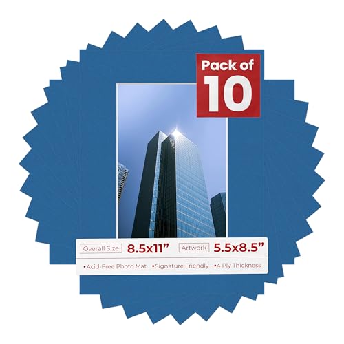 5.5x8.5 Mat for 8.5x11 Frame (10 Count)