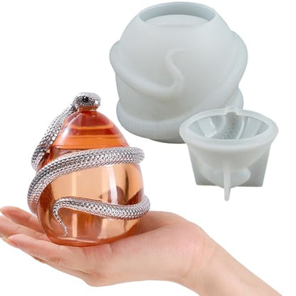 Snake Egg Resin Jar Mold with Lid