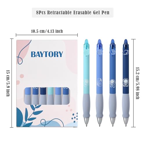 8Pcs Cute Erasable Pens (8 Count)