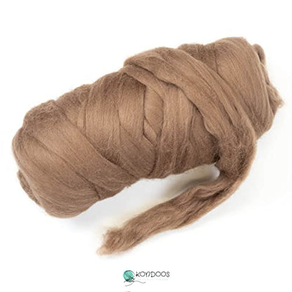 Colored Natural Wool roving (16 Ounce)