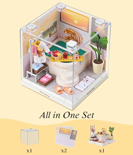 Japanese Hot Spring Bathroom Super Miniature House Kit