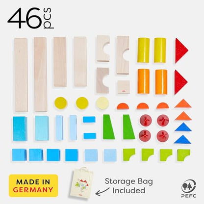 Colored Wooden Building Blocks