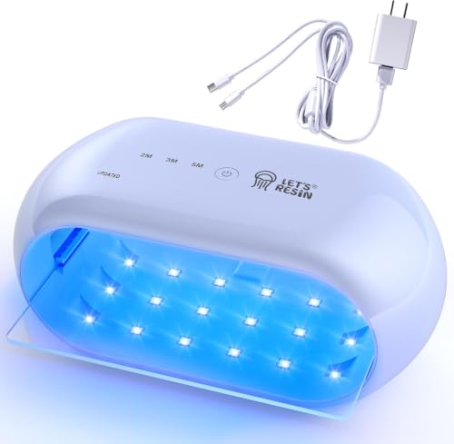 Two-Sided 36-LED UV Resin Light, 2/3/5-Min Timer