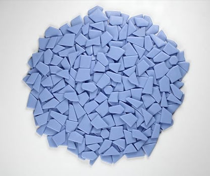 Irregular Glass Mosaic Tiles Bulk 500g Glossy and Iridescent Mosaic Glass Tiles for DIY Projects and Arts and Crafts Solid Colors and Mixes (263 Count)