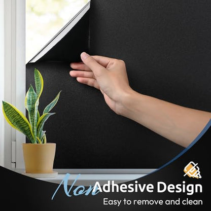 Blackout Window Film Room Darkening Light Blocking 35.4" x 78.7"