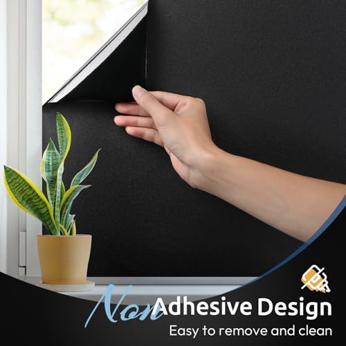 Blackout Window Film Room Darkening Light Blocking 29.5" x 157.4"