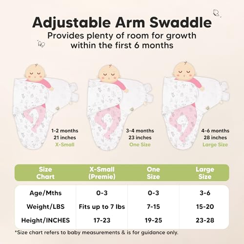 3pk Organic Swaddles for Newborns Girls (3 Count)