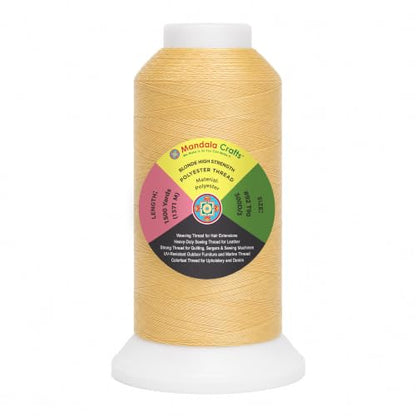 Blonde Tex 90 Polyester Heavy Duty Thread for Upholstery
