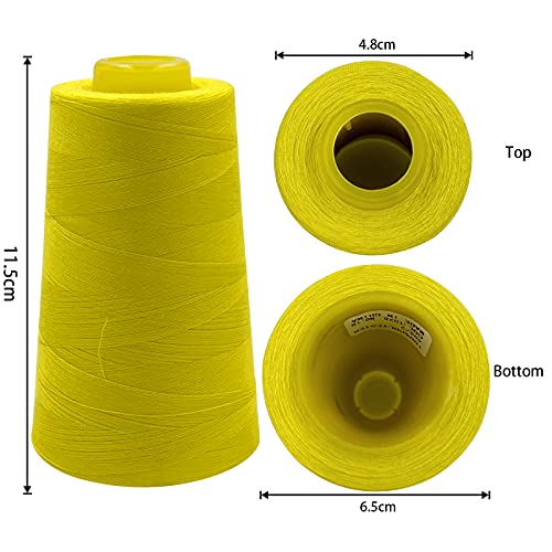 4 Cones of 3000 Yards Each Spool Thread for All Purpose