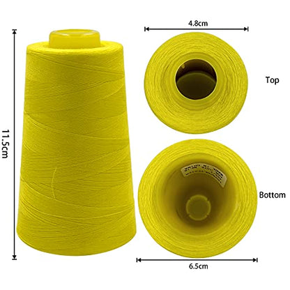 4 Cones of 3000 Yards Each Spool Thread for All Purpose