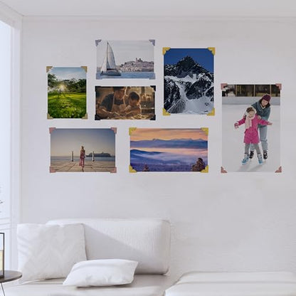 240 Pieces Photo Corners Self Adhesive Photo Corner Stickers