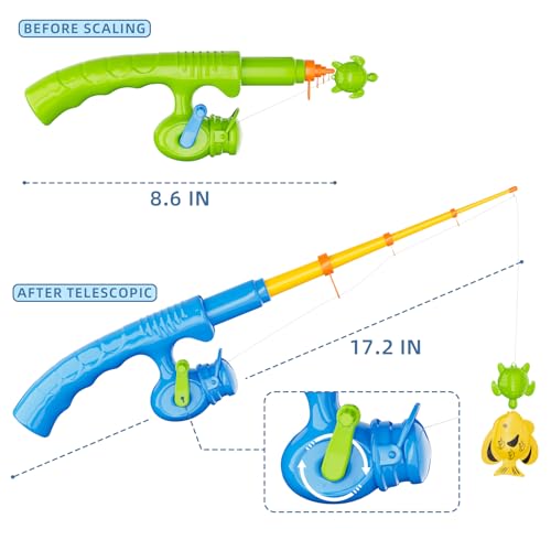 Magnetic Fishing Pool Toys Game for Kids Toddlers 3 (52 Count)