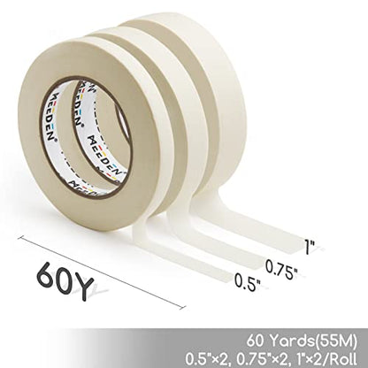 6 Packs White Artist Tape (1076.1155 Foot)