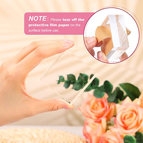 8 Pcs Acrylic Display Block Clear Cube 2 x 2 x 1 Inch