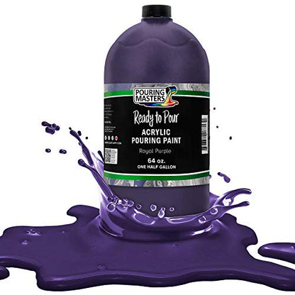 Royal Purple Acrylic Ready to Pour Pouring Paint (64 Fl Oz)