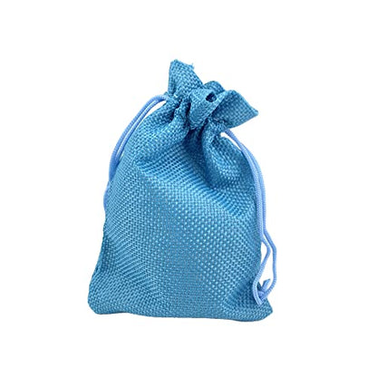 Pack of 25 Burlap Gift Bags with Drawstring Linen Jewelry Pouches Wedding Hessian Jute Bags for Birthday and Treat Pouches Party Wedding Favors Gift