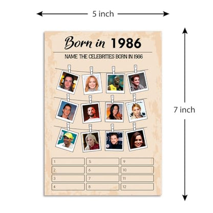 40th Birthday Party Games (50 Count)