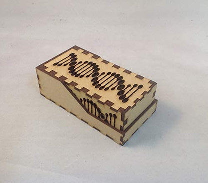 Raptor Mini Dice Tower v1 Green Acrylic Window Laser Cut MDF Unique Gift