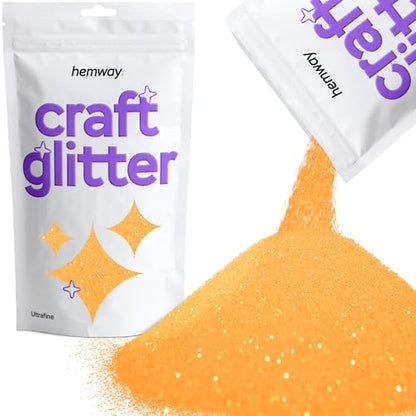 Craft Glitter Fluorescent Orange 100g Ultrafine Glitter (3.5274 Ounce)