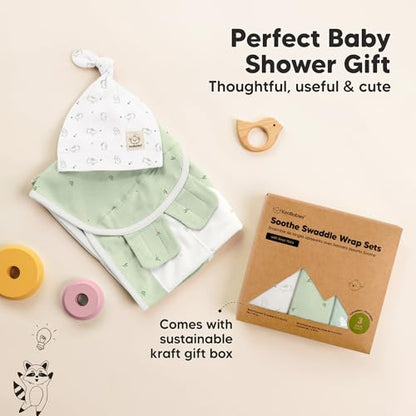 3pk Organic Swaddles for Newborns Girls (3 Count)