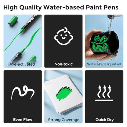 2 Paint Markers for Glass (10 Count)