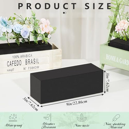 16 Pcs Reusable Floral Foam Blocks Water Weather Resistant Dry Floral Foam for Artificial Flower Arrangements Outdoor Flower Boxes Outside Hanging Planters Wedding Home Decor