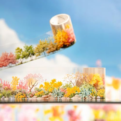 6 Rolls Transparent Floral and Botanical PET Tape Set (6 Count)