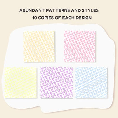 Floral Glow in the Dark Origami Paper (50 Count)