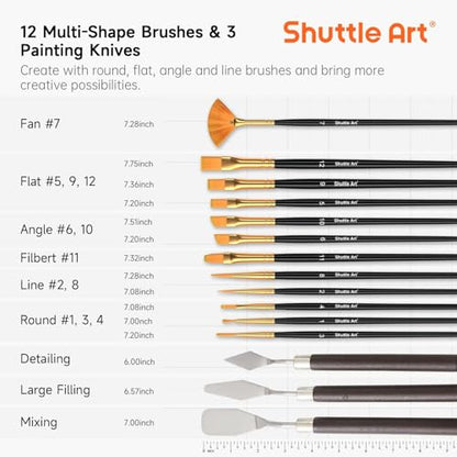 54 Pack Acrylic Paint Set