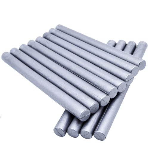 Large Silver Wax Seal Sticks for Standard Glue Gun (12 Count)
