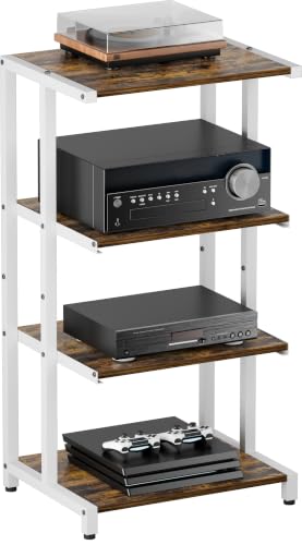 4 Tier Wooden Media Stand