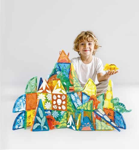 Dinosaur Magnetic Tiles Set 106PCS