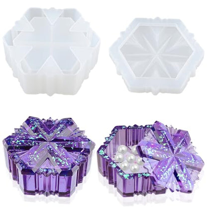 Snowflake Box Resin Mold