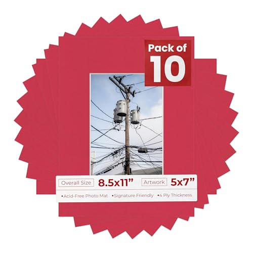 5x7 Mat for 8.5x11 Frame (10 Count)