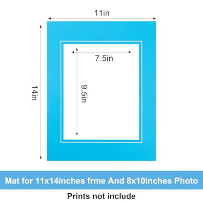 10 Pack Colorful 11x14 Picture Mats