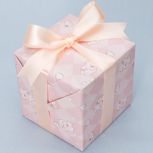 1 Inch Peach Solid Satin Ribbon for Gift Wrapping