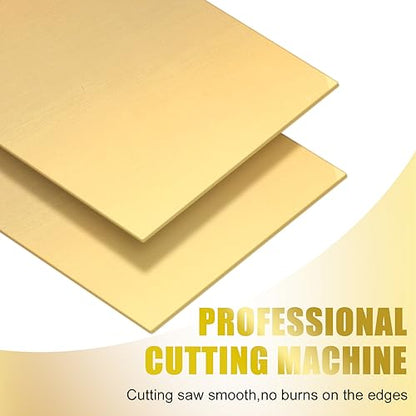 2 Pcs Brass Sheet 12" x 6"