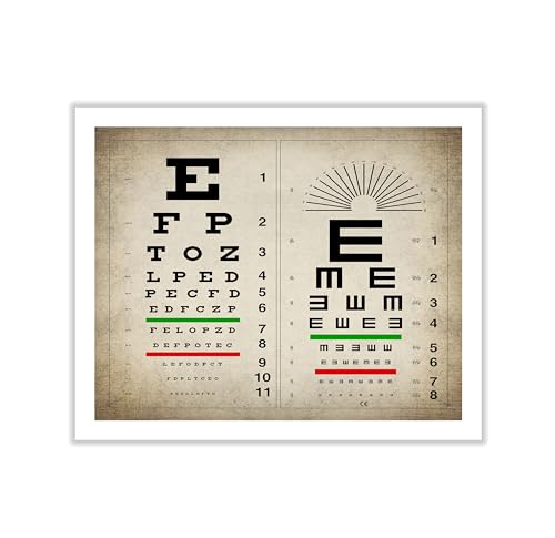 Vintage Eye Chart Canvas