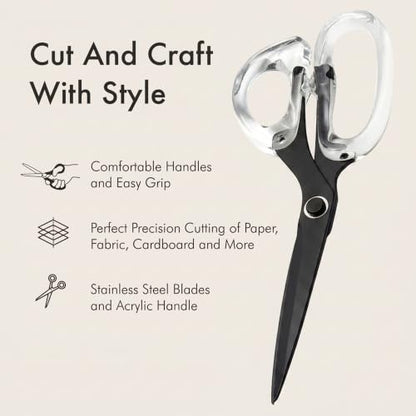 9” Stainless Steel Acrylic Scissors